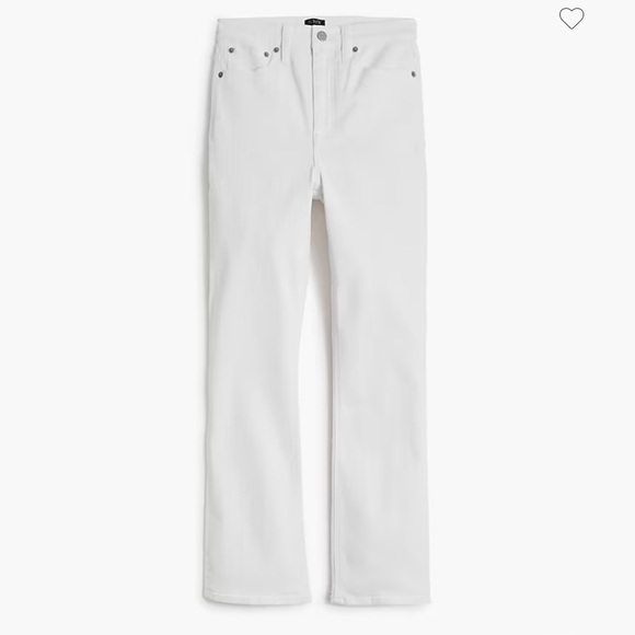J.Crew NWOT flare crop high-rise white jean in signature stretch Size 32 - Picture 4 of 4